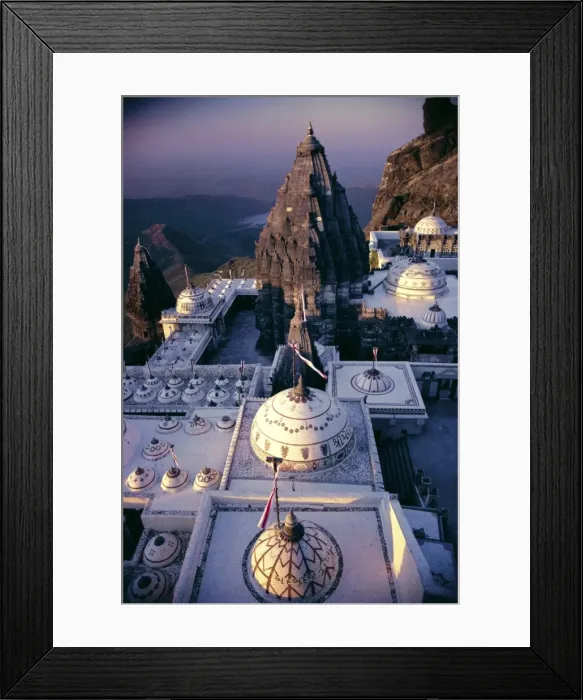 Framed Print : Jain Holy Hill and Temple complex