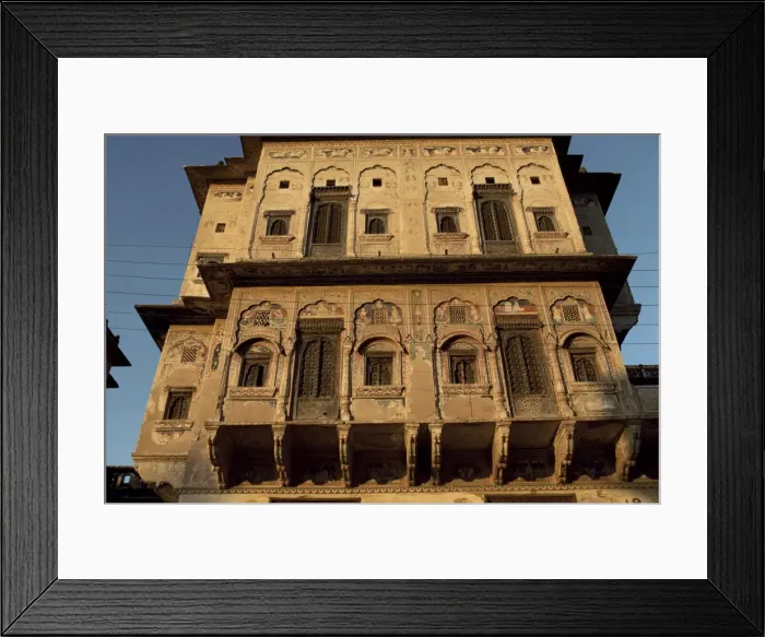 Framed Print : Exterior of merchants haveli Framed Print : Exterior of merchants haveli