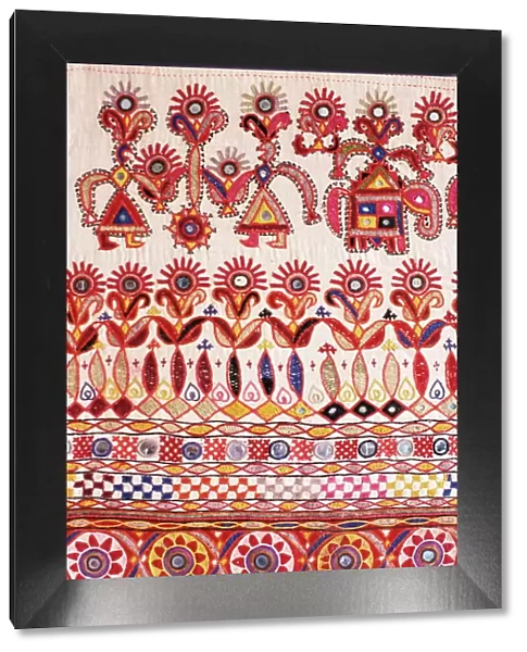 Traditional Rabari tribal embroidered fabrics