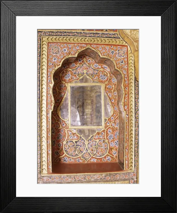 Framed Print : Detail of a painted Framed Print : Detail of a painted