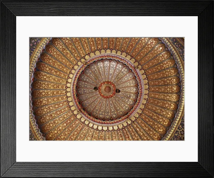 Framed Print : Detail of the exquisitely and finely gilded domed ceiling Framed Print : Detail of the exquisitely and finely gilded domed ceiling