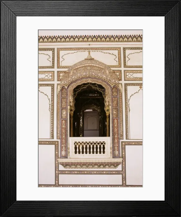 Framed Print : The intricately painted jharoka Framed Print : The intricately painted jharoka