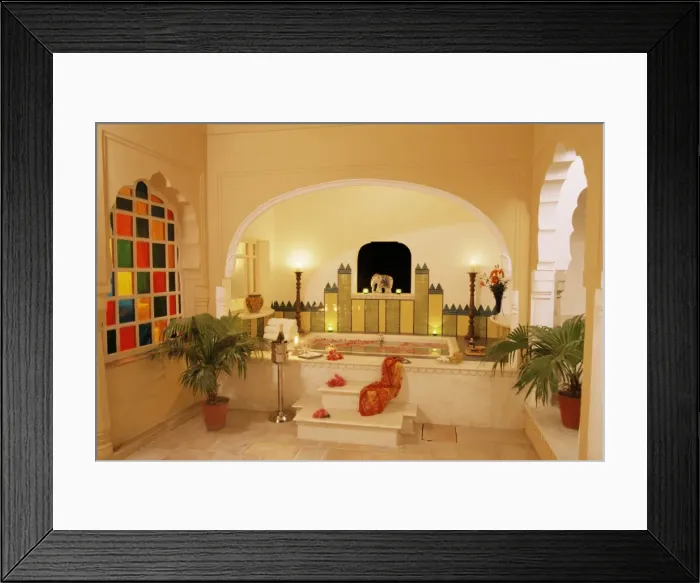 Framed Print : En suite bathroom finished with a hint of Moroccan style Framed Print : En suite bathroom finished with a hint of Moroccan style