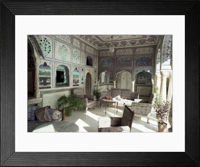 Framed Print : The exquisitely hand painted Sultan Mahal Framed Print : The exquisitely hand painted Sultan Mahal