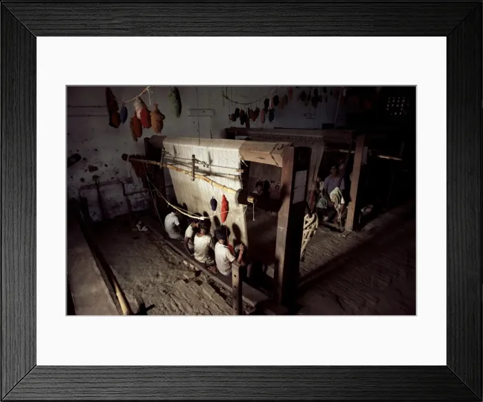 Framed Print : Carpet loom Framed Print : Carpet loom