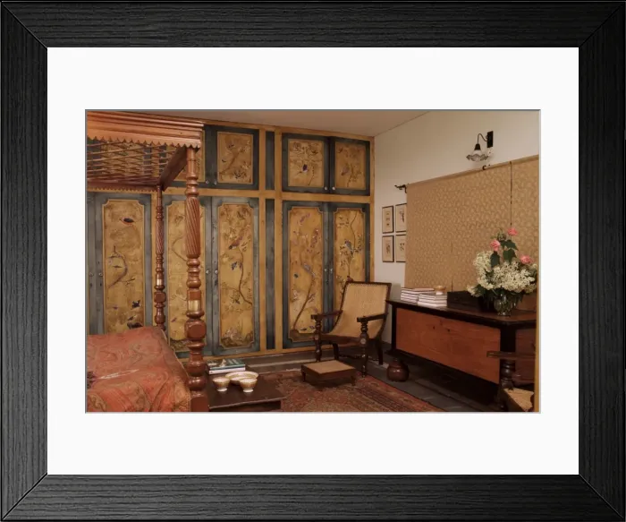 Framed Print : Colonial style bed Framed Print : Colonial style bed