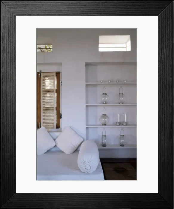 Framed Print : Zen ambiance instilled into an old farm house conversion Framed Print : Zen ambiance instilled into an old farm house conversion