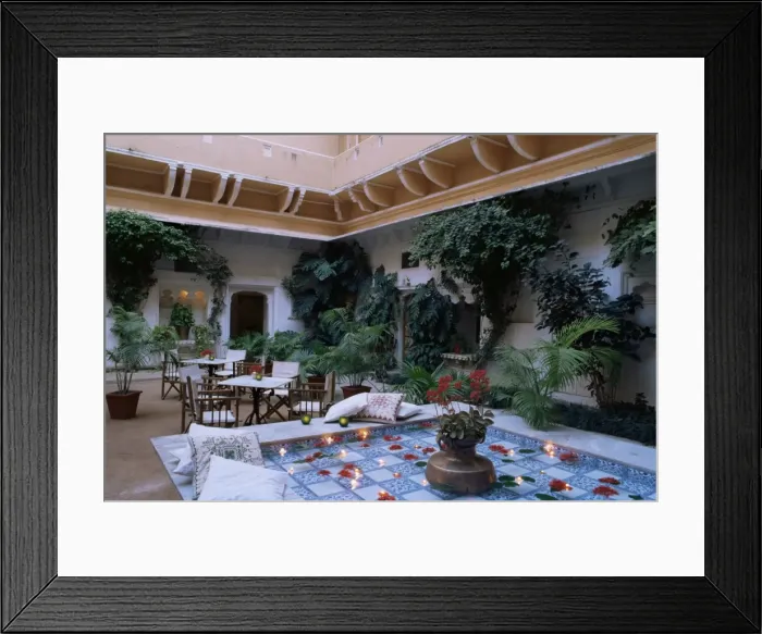 Framed Print : One of several inner courtyards of the palace Framed Print : One of several inner courtyards of the palace