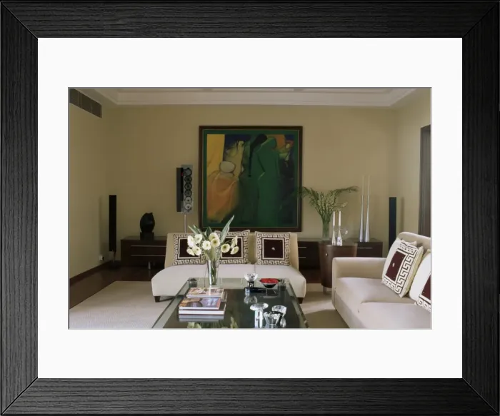 Framed Print : Interior of contemporary home of a wealthy owner from Framed Print : Interior of contemporary home of a wealthy owner from