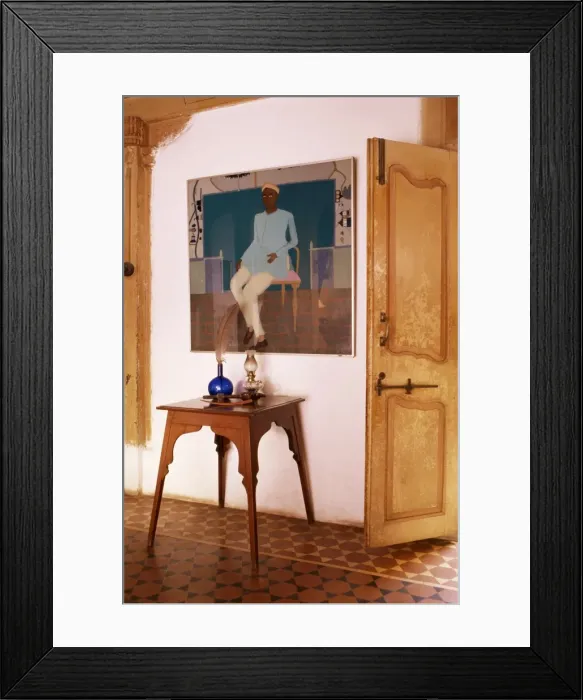 Framed Print : Detail of the interior of a restored traditional Pol house Framed Print : Detail of the interior of a restored traditional Pol house