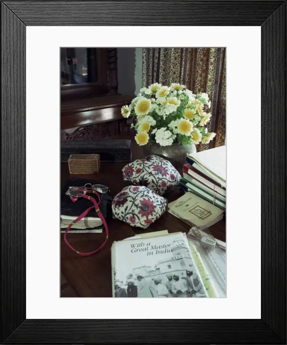 Framed Print : Interior, desk top detail Framed Print : Interior, desk top detail