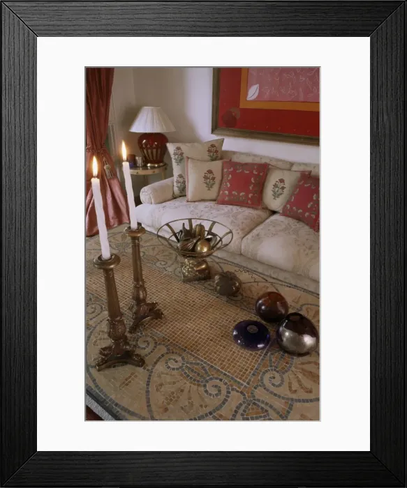 Framed Print : Drawing room of new build home Framed Print : Drawing room of new build home