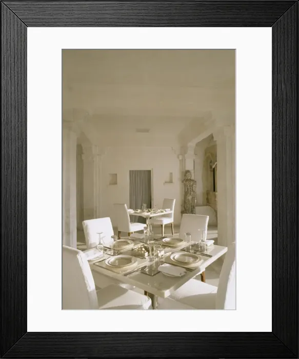 Framed Print : Dining room Framed Print : Dining room