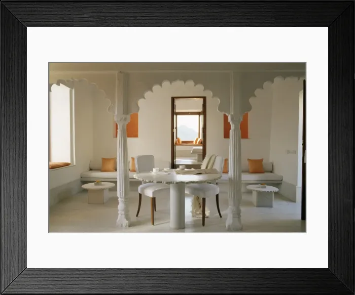 Framed Print : Sitting and dining area in one of the guest bedrooms Framed Print : Sitting and dining area in one of the guest bedrooms