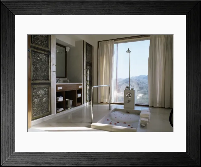 Framed Print : Bathroom area within one of the bedroom suites Framed Print : Bathroom area within one of the bedroom suites