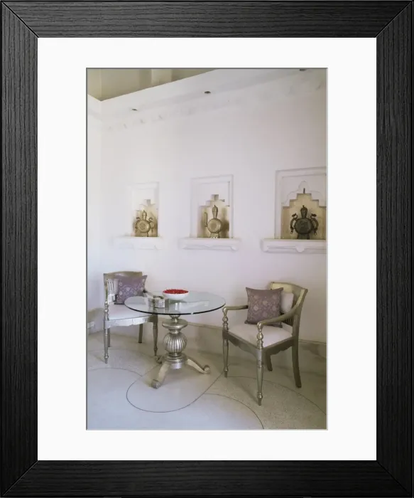 Framed Print : Seating area in bedroom suite Framed Print : Seating area in bedroom suite