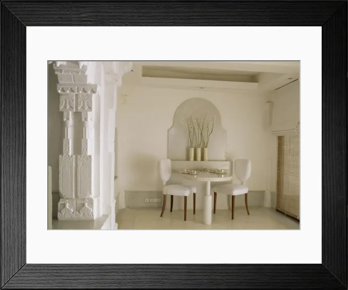 Framed Print : Small private dining area in bedroom suite Framed Print : Small private dining area in bedroom suite