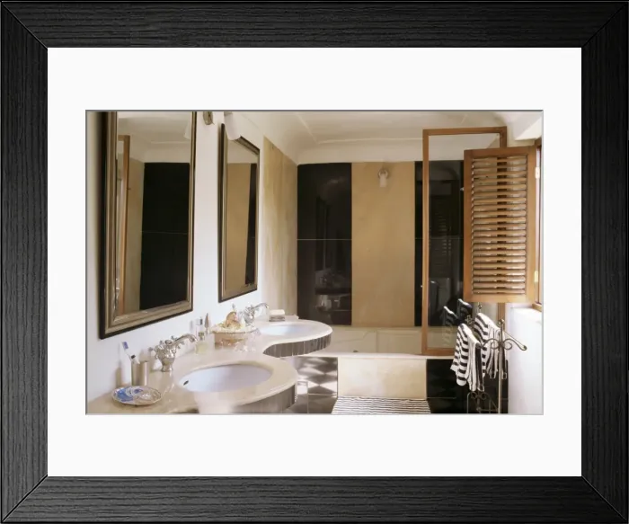 Framed Print : Bathroom of a private residence Framed Print : Bathroom of a private residence