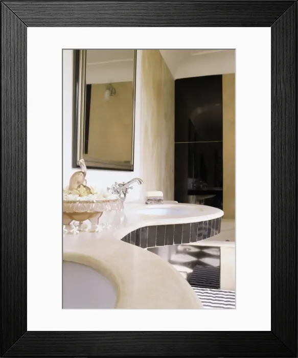 Framed Print : Bathroom of a private residence Framed Print : Bathroom of a private residence