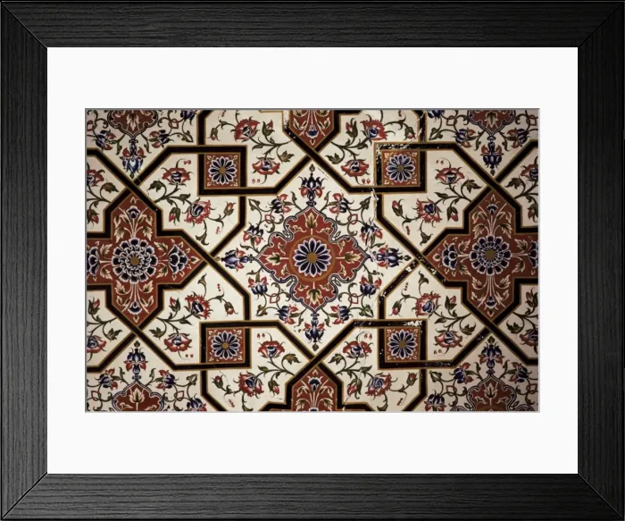 Framed Print : Detail of the exquisite wall painting in the Grand Durbar Hall Framed Print : Detail of the exquisite wall painting in the Grand Durbar Hall
