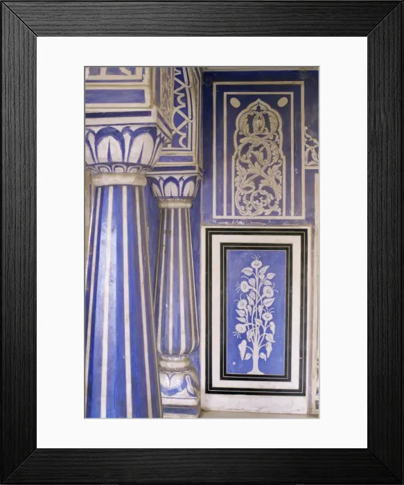 Framed Print : Abstract or stylized floral motif Framed Print : Abstract or stylized floral motif