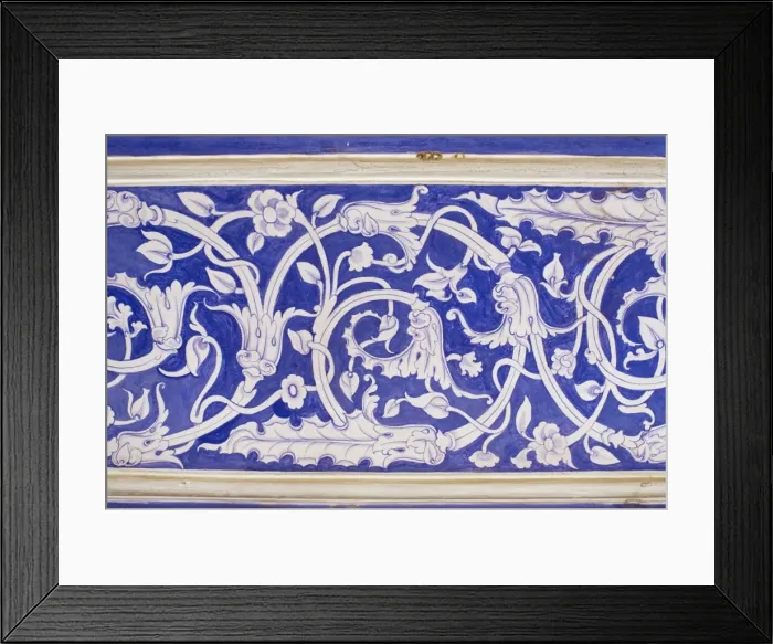 Framed Print : Abstract or stylized floral motif Framed Print : Abstract or stylized floral motif