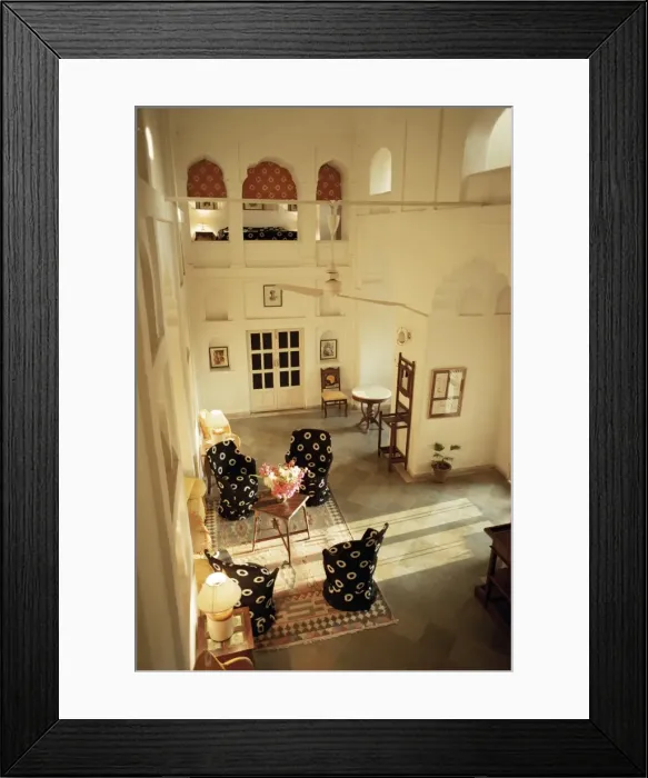 Framed Print : Private sitting area in one of the bedroom suites