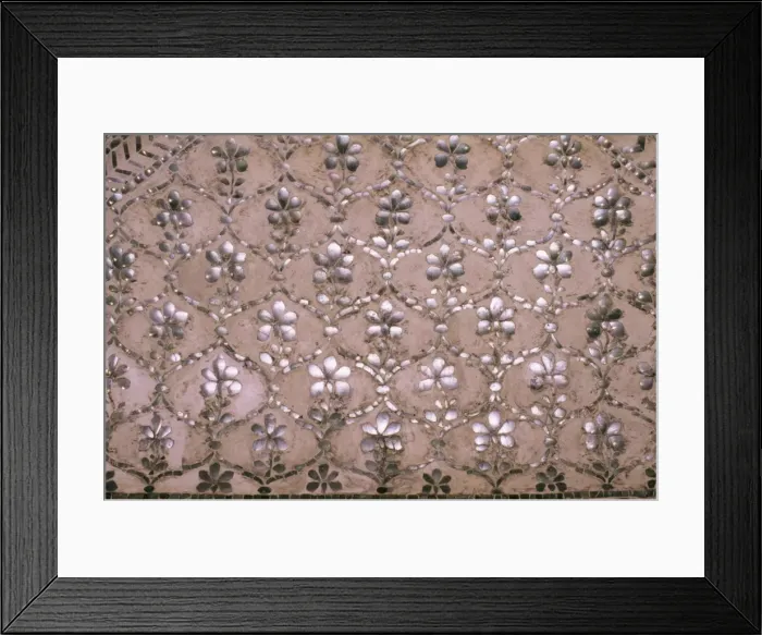 Framed Print : Mirrored glass inlay Framed Print : Mirrored glass inlay