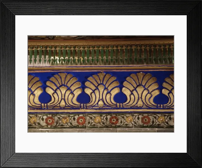 Framed Print : Decorative detail in the Sheesh Mahal Framed Print : Decorative detail in the Sheesh Mahal
