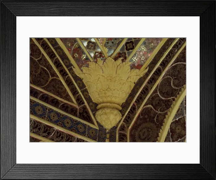 Framed Print : Detail of the quirky fresco painted interiors and exteriors Framed Print : Detail of the quirky fresco painted interiors and exteriors