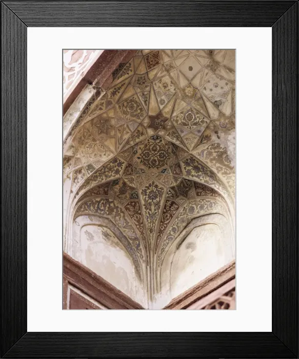 Framed Print : Detail of the exquisite painted ceilings found in Framed Print : Detail of the exquisite painted ceilings found in