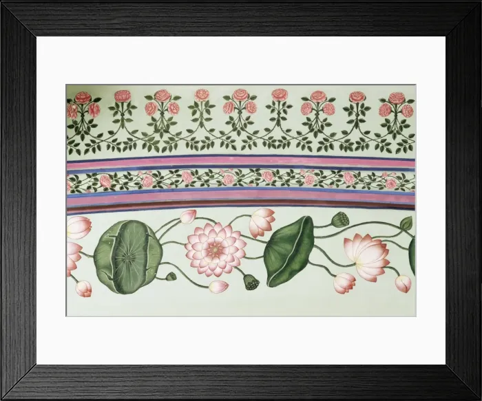 Framed Print : Detail of painted decoration Framed Print : Detail of painted decoration