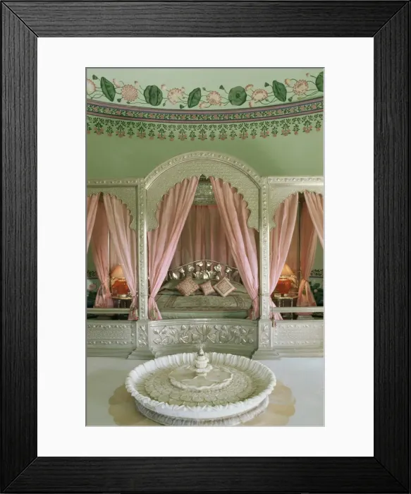 Framed Print : Bedroom, the Shiv Niwas Palace Hotel Framed Print : Bedroom, the Shiv Niwas Palace Hotel