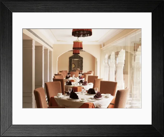 Framed Print : Dining room area Framed Print : Dining room area