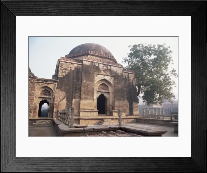 Framed Print : Haus Khas Muslim monuments