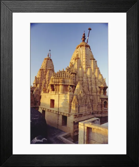 Framed Print : Jain Temple complex in the Fort at Jaisalmer