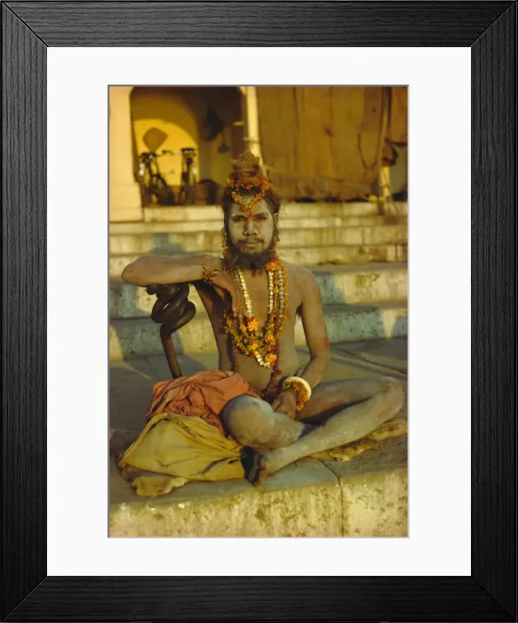 Framed Print : Hindu holy man