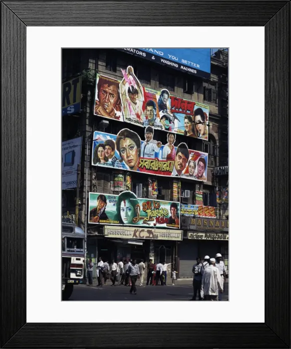 Framed Print : Film advertisment hoardings Framed Print : Film advertisment hoardings