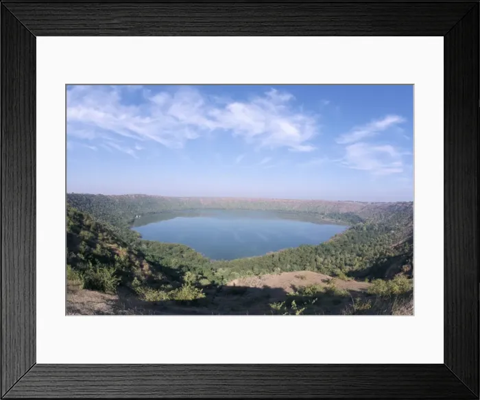 Framed Print : Lonar meteorite crater Framed Print : Lonar meteorite crater