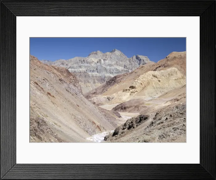 Framed Print : Descent from Kunzum Pass
