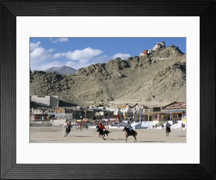 Framed Print : Game of polo on Leh polo field Framed Print : Game of polo on Leh polo field