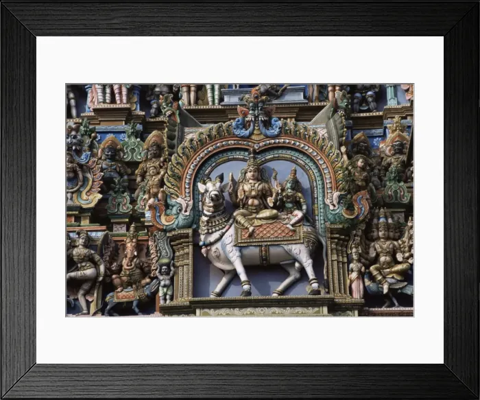 Framed Print : Detail of Shri Meenakshi-Sundareshwarar Temnple Framed Print : Detail of Shri Meenakshi-Sundareshwarar Temnple