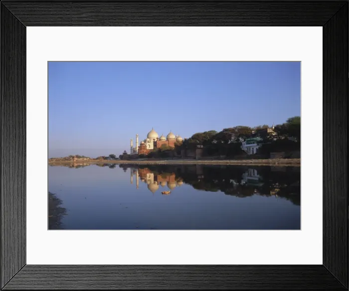 Framed Print : The Taj Mahal seen from across the Jumna (Yamuna) River Framed Print : The Taj Mahal seen from across the Jumna (Yamuna) River