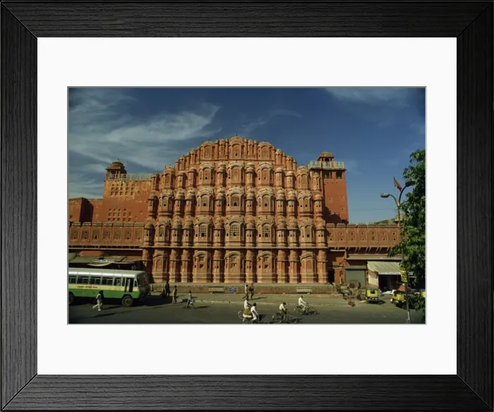 Framed Print : The facade of the Palace of the Winds (Hawa Mahal) Framed Print : The facade of the Palace of the Winds (Hawa Mahal)