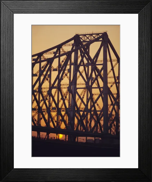 Framed Print : Detail of the Howrah Bridge Framed Print : Detail of the Howrah Bridge