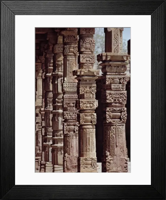 Framed Print : Carved pillars Framed Print : Carved pillars