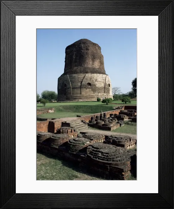 Framed Print : Dhamekh Buddhist stupa at Sarnath Framed Print : Dhamekh Buddhist stupa at Sarnath