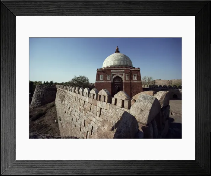 Framed Print : Ramparts around Tughlaq Tombs