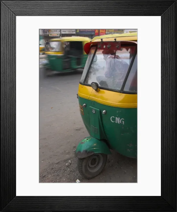 Framed Print : Moto rickshaws in the street Framed Print : Moto rickshaws in the street