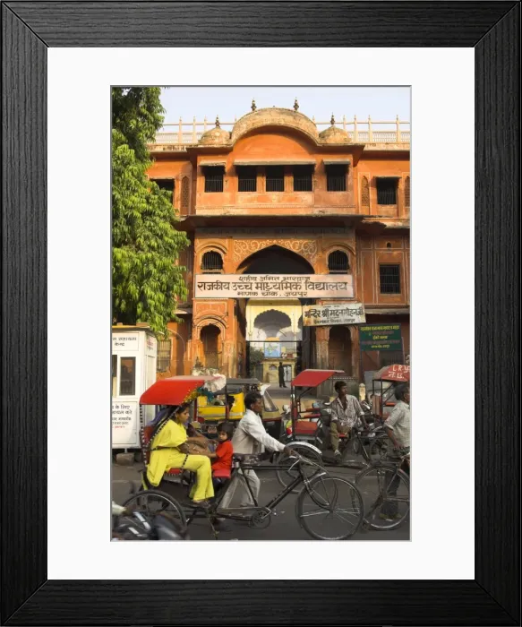 Framed Print : Ochre facade of old building Framed Print : Ochre facade of old building
